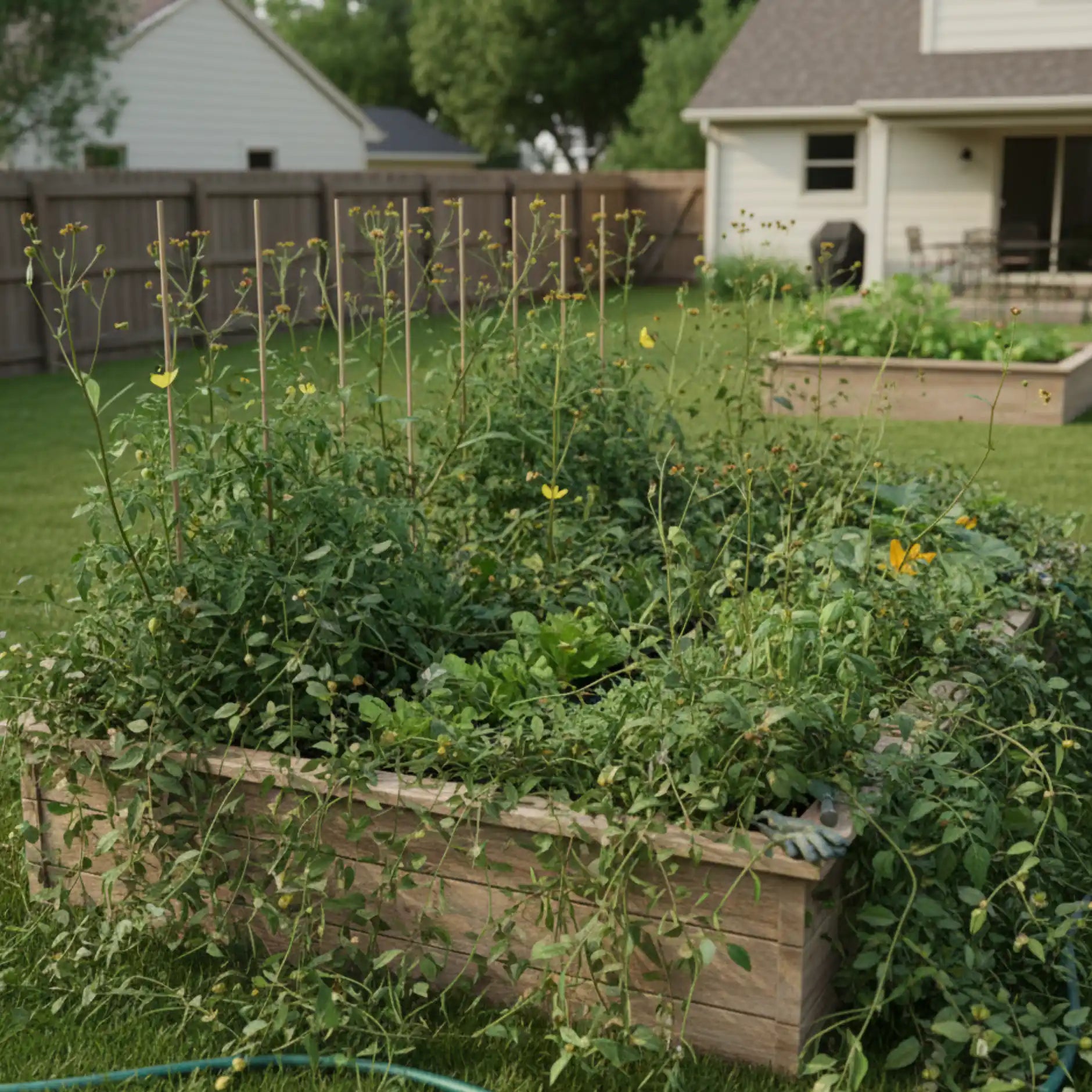 The Magic Carpet helps you fight an overgrown garden full of weeds in comfort