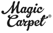 Magic Carpet® Logo – absorbent surface protection mat – washable reusable kennel liner, crate liner, feeding station mat, and DIY work mat
