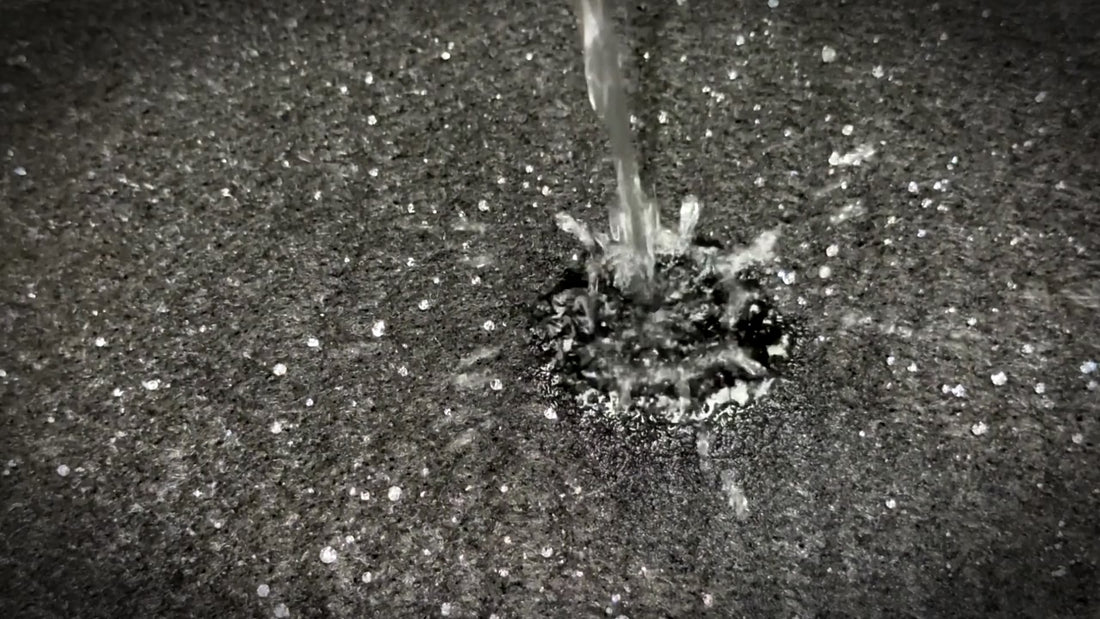 Magic Carpet® absorbent mat demonstration – quickly soaks up spills, washable and reusable surface protection